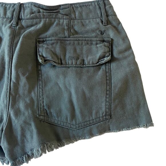 American Eagle Outfitters Army Green Shorts Sz 4 - Picture 3 of 10